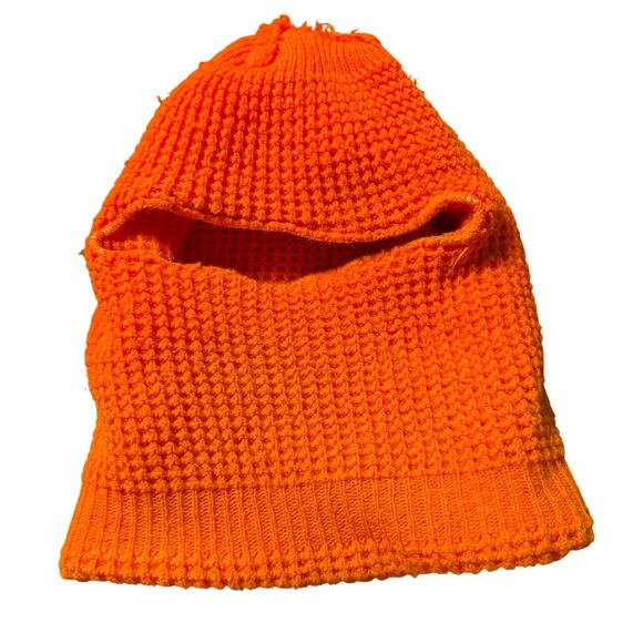 Orange Knit Ski Mask - Picture 4 of 7